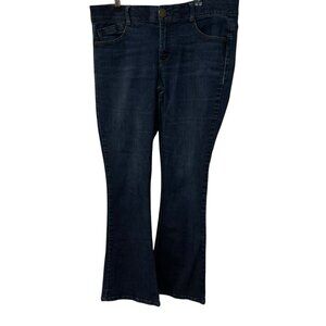 Democracy Ab Solution Women Dark Washed Denim Flare Bootcut Jeans Size 12